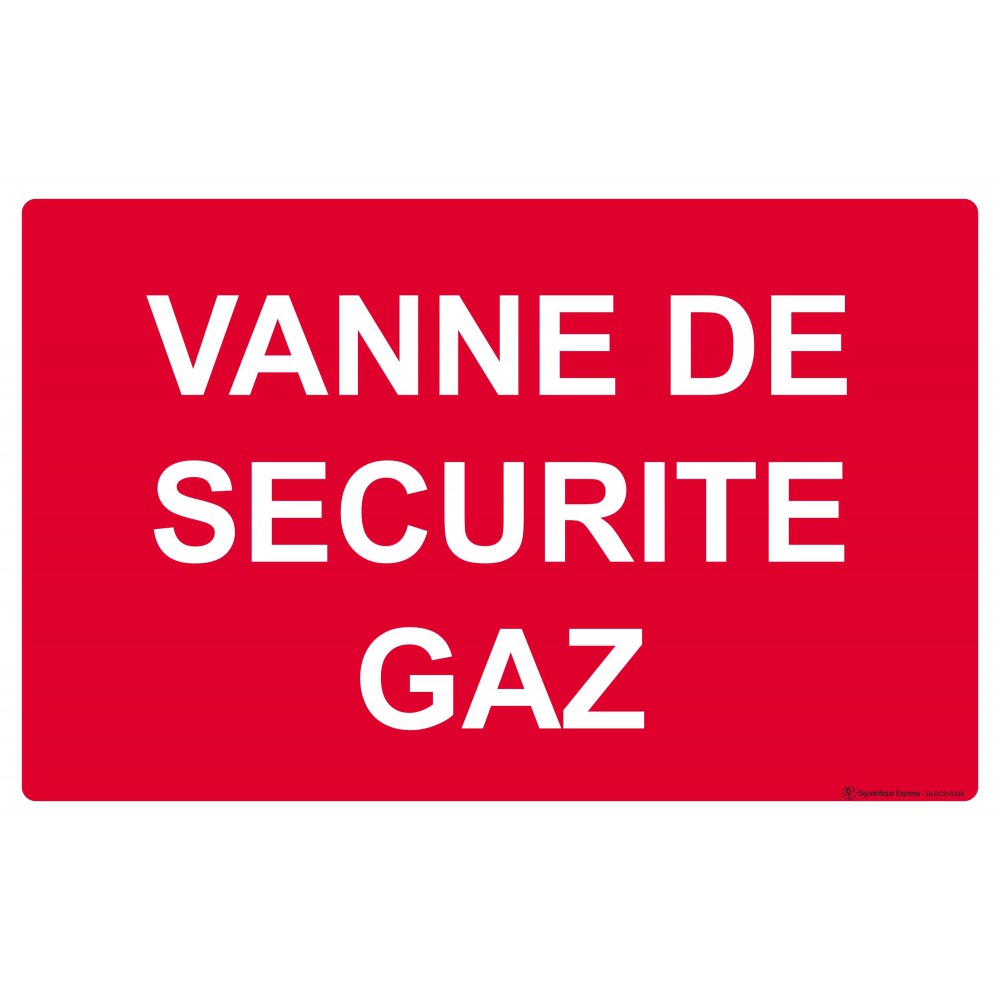 Panneau Vanne de sécurité gaz