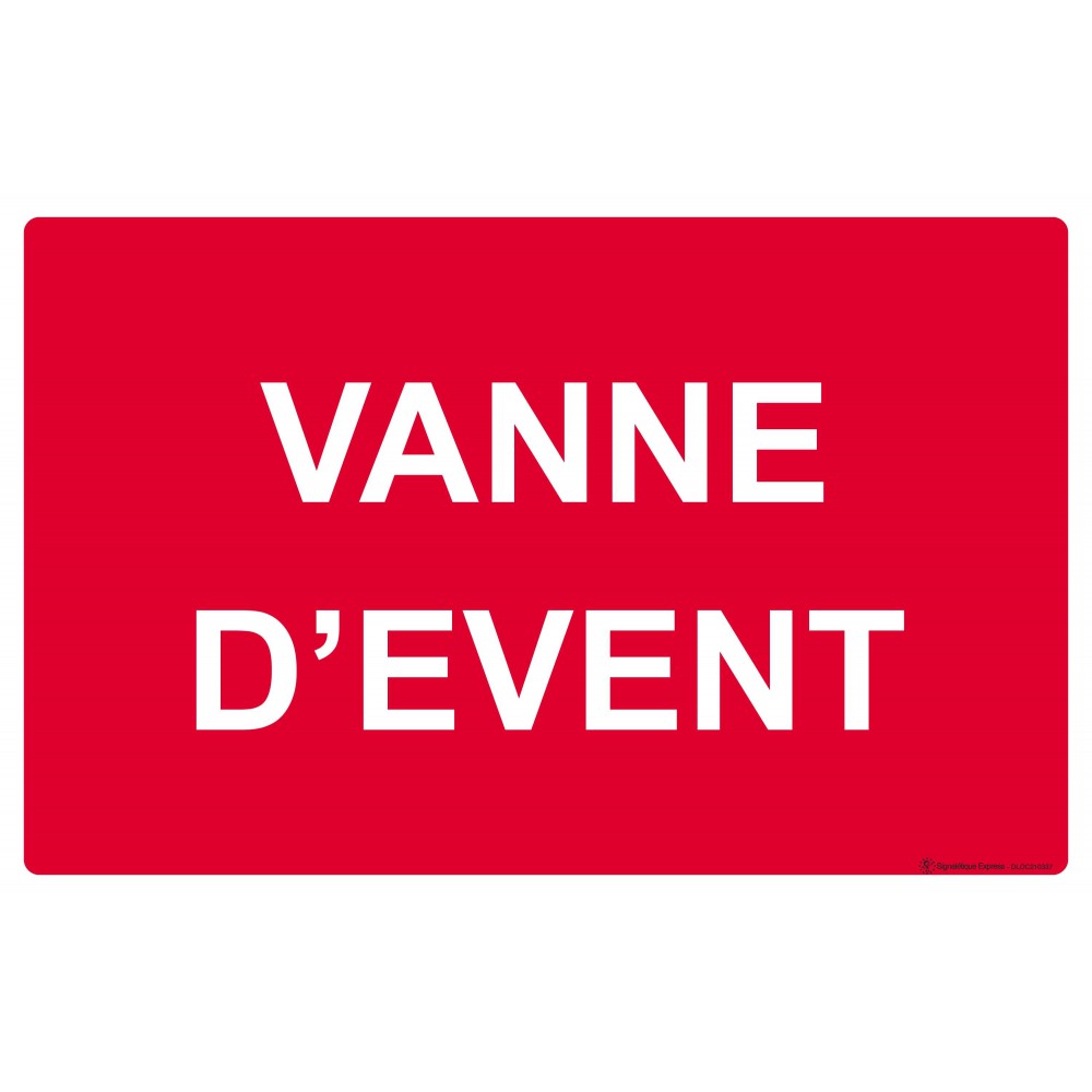 Panneau Vanne d'évent