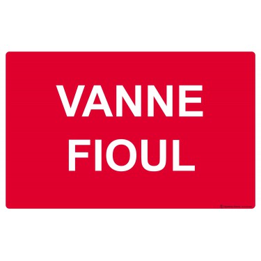 Panneau Vanne fioul