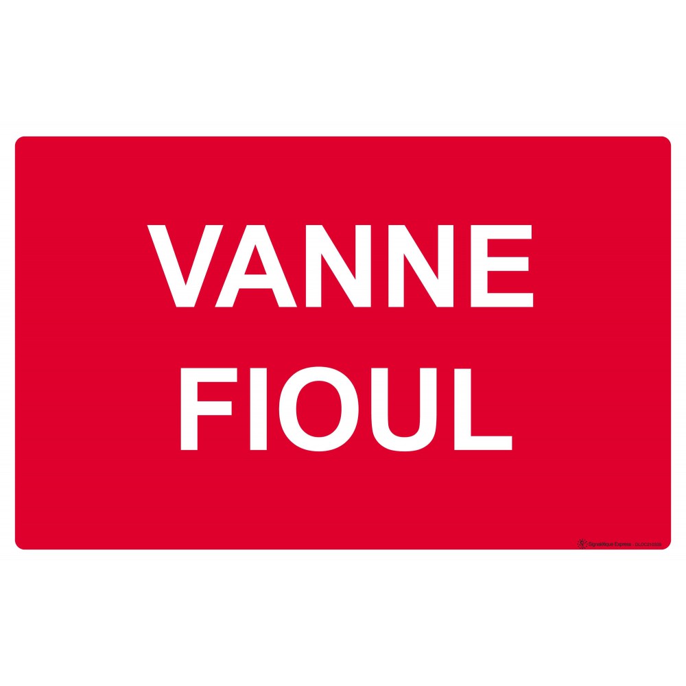 Panneau Vanne fioul