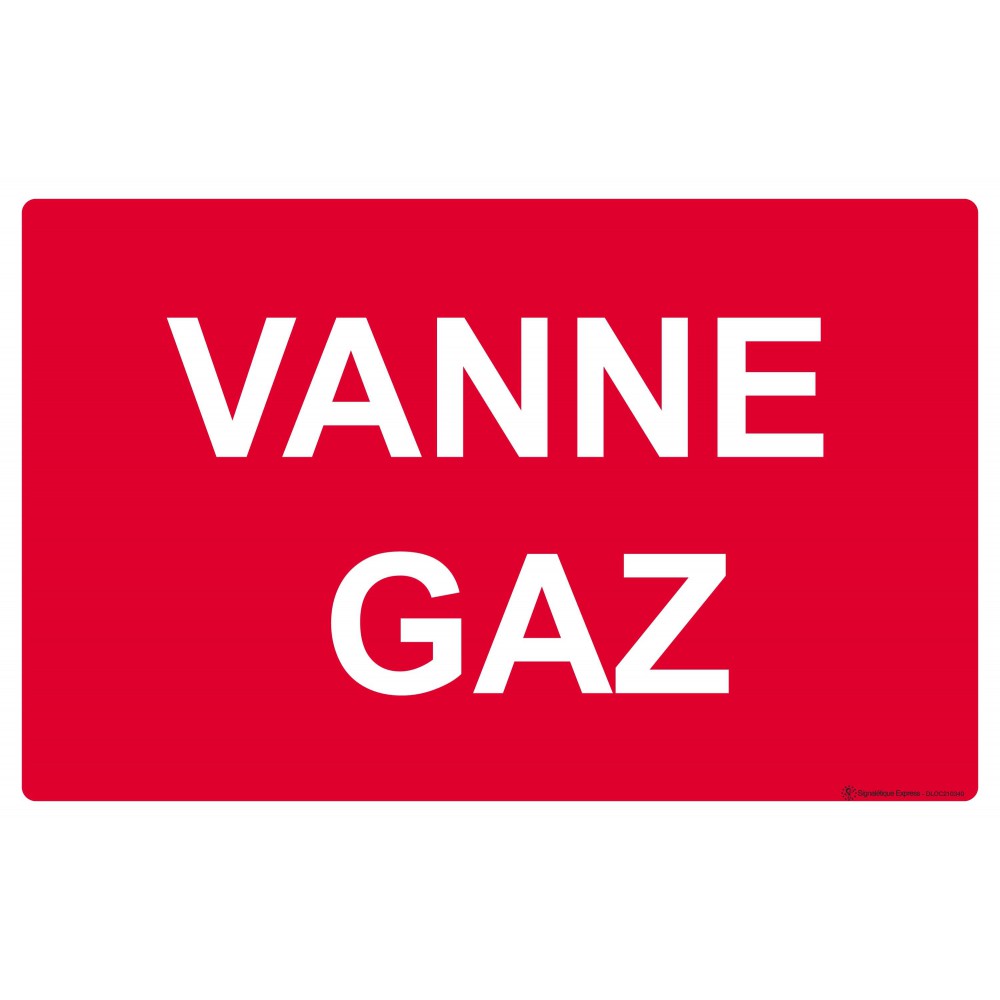 Panneau Vanne gaz