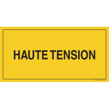 Panneau Haute tension