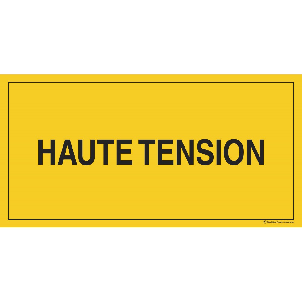 Panneau Haute tension