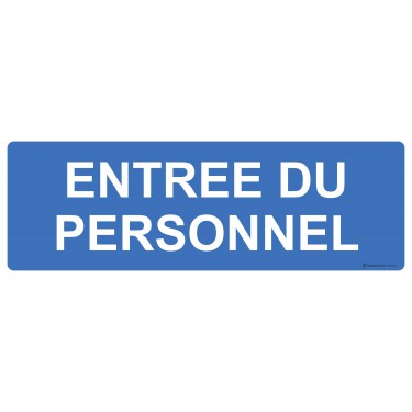 Panneau Entrée du personnel