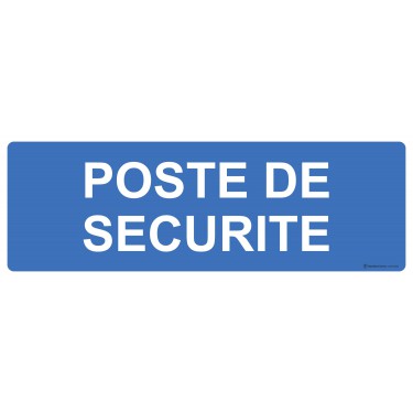 Panneau Poste de sécurité