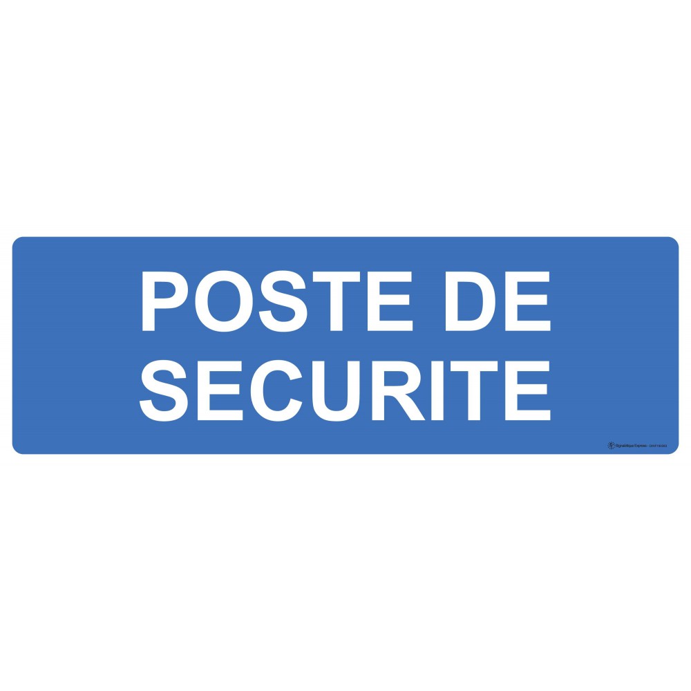 Panneau Poste de sécurité