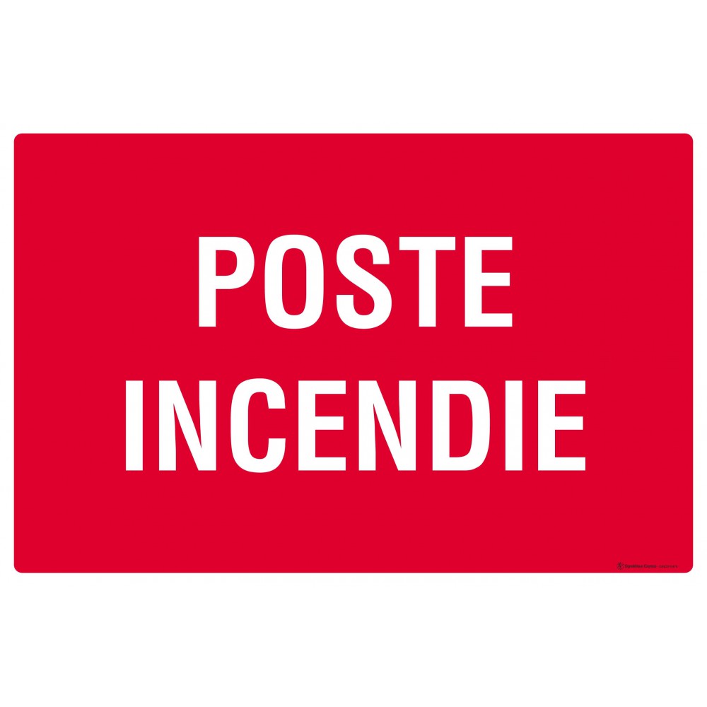 Panneau Poste incendie