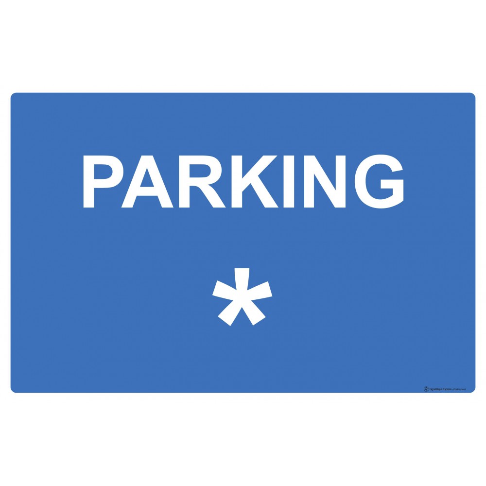 Panneau Parking personnalisable