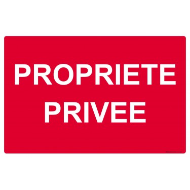 Panneau Propriété privée