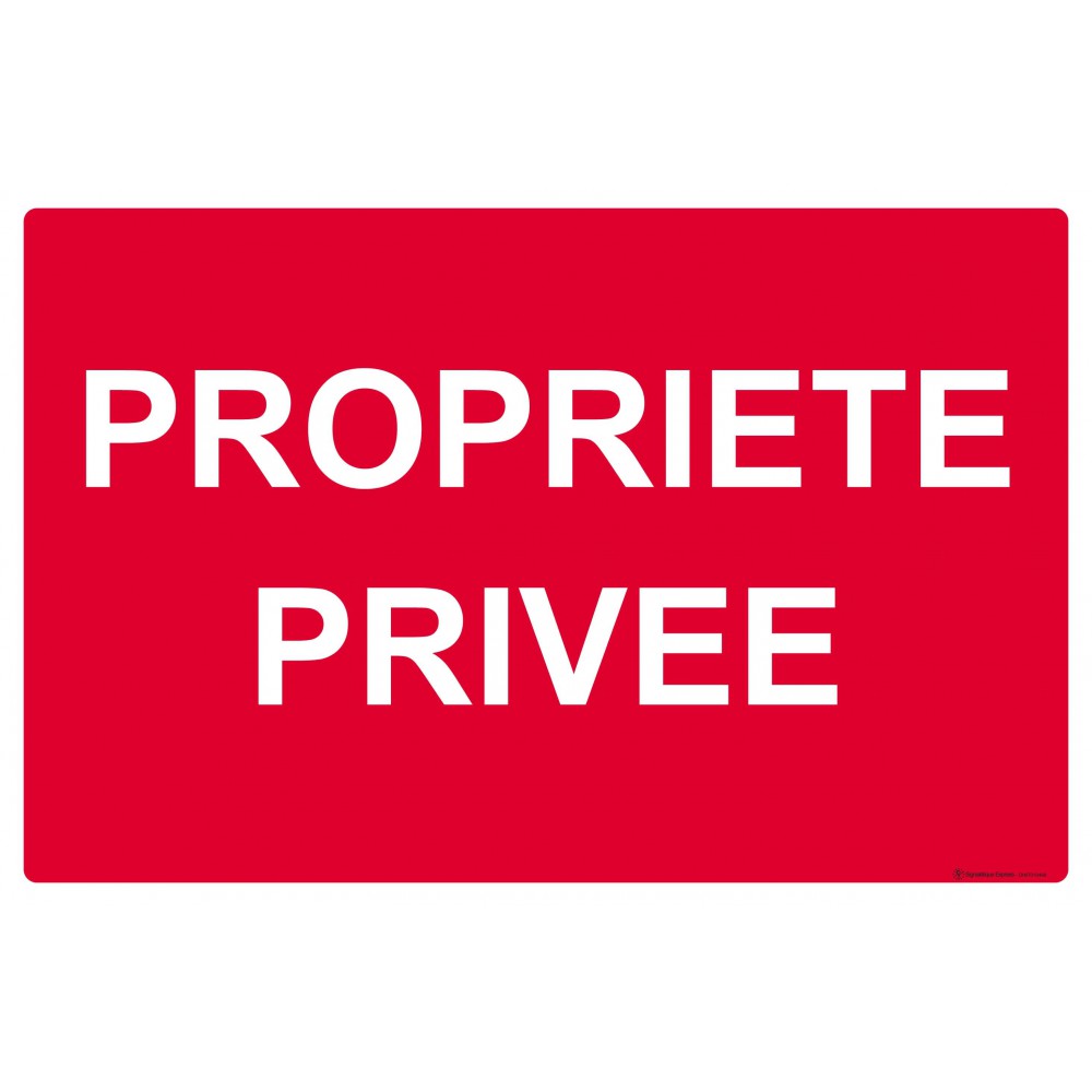 Panneau Propriété privée