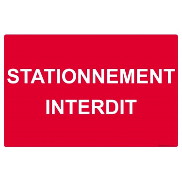 Panneau Stationnement interdit