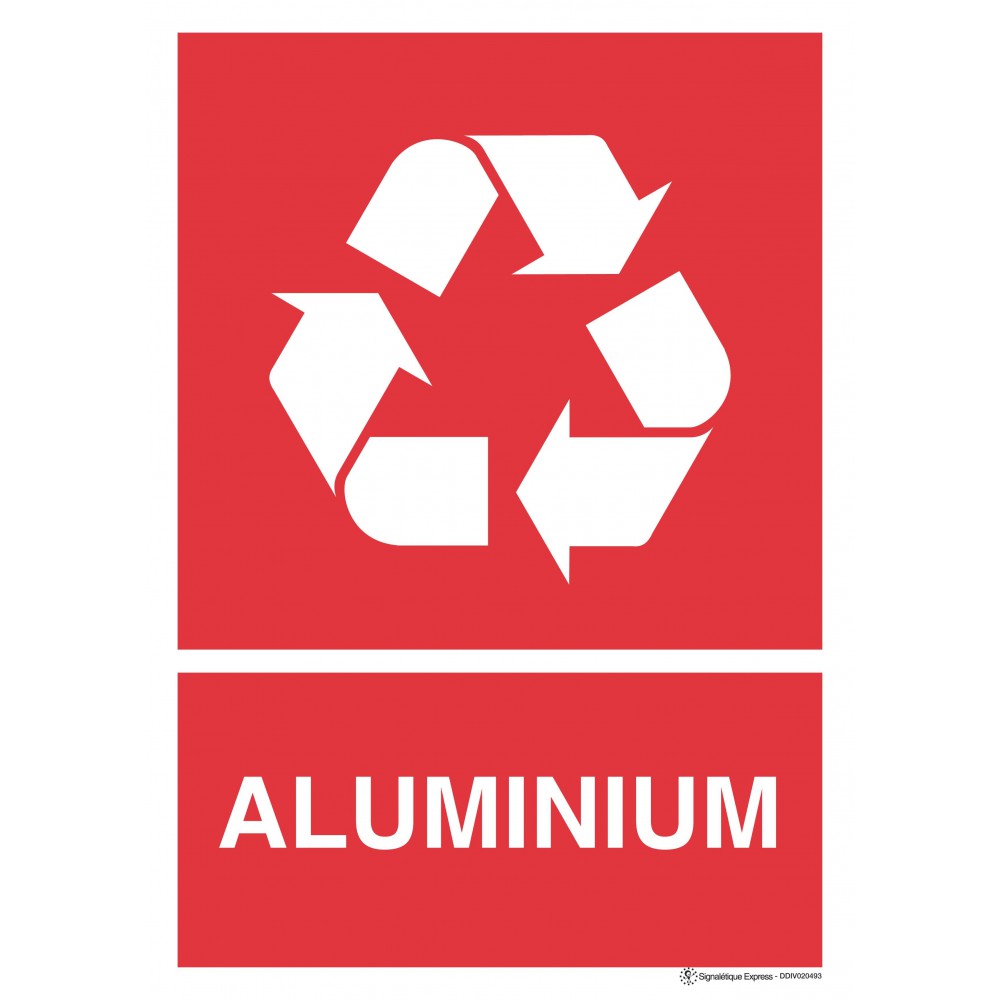 panneau tri selectif aluminium