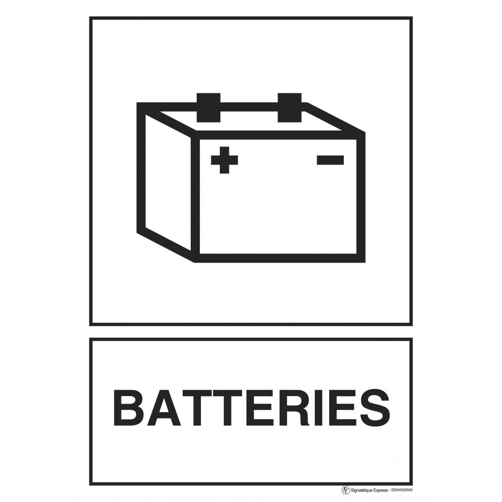 panneau tri selectif batteries