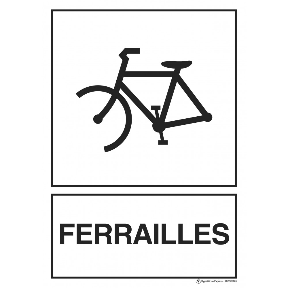 Panneau Tri sélectif ferrailles