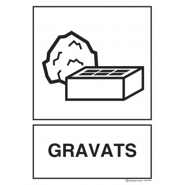 Panneau Tri sélectif gravats