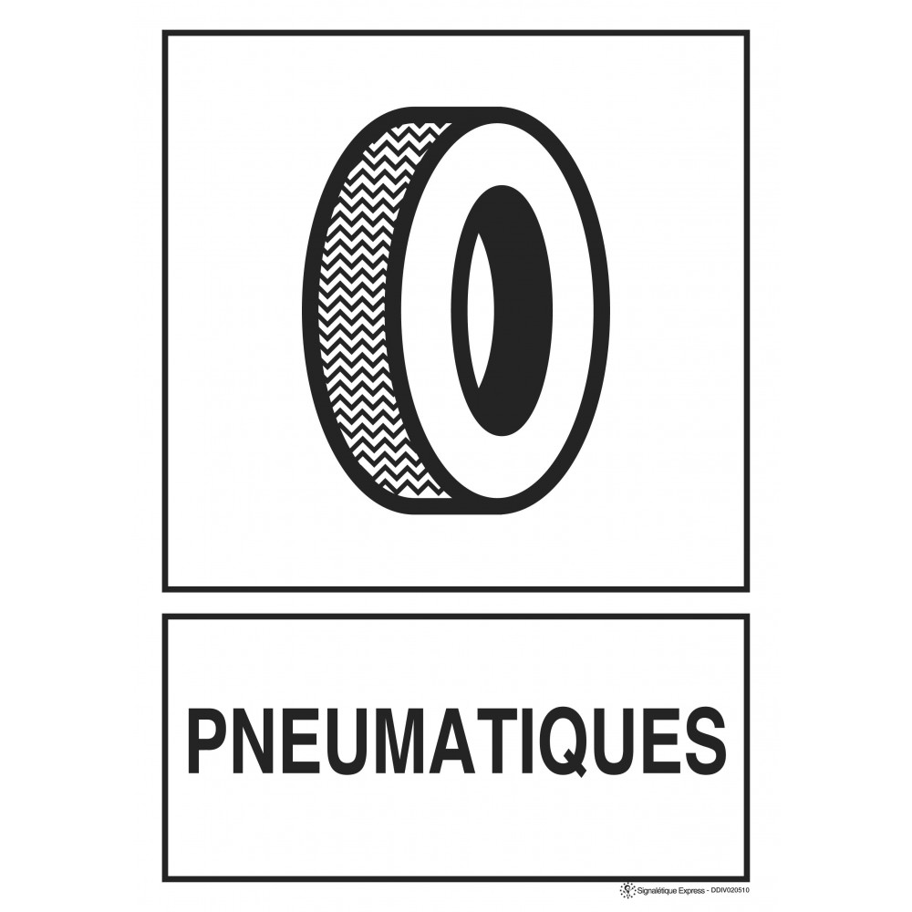 Panneau Tri sélectif pneumatiques