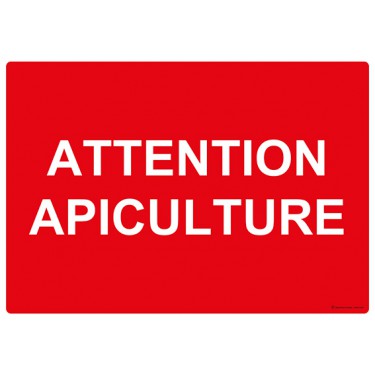 Panneau Attention apiculture