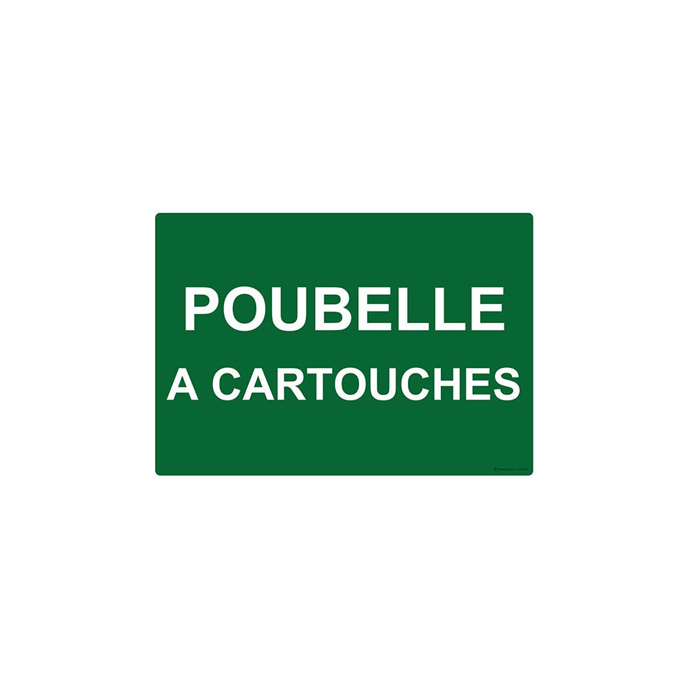 Panneau Poubelle à cartouches