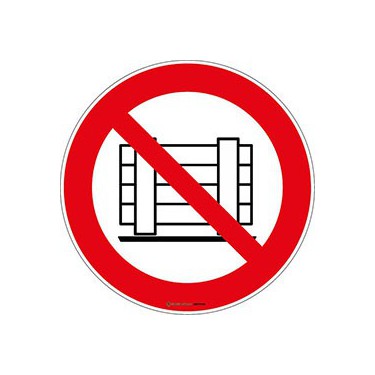 Autocollants Ne pas obstruer ISO 7010 P023