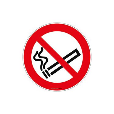 Autocollants Interdiction de fumer ISO 7010 P002