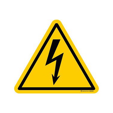 Autocollants Danger électricité ISO 7010 W012