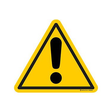 Autocollants Danger ISO 7010 W001