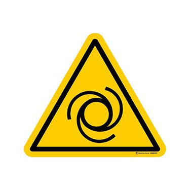 Autocollants Danger démarrage automatique ISO 7010 W018
