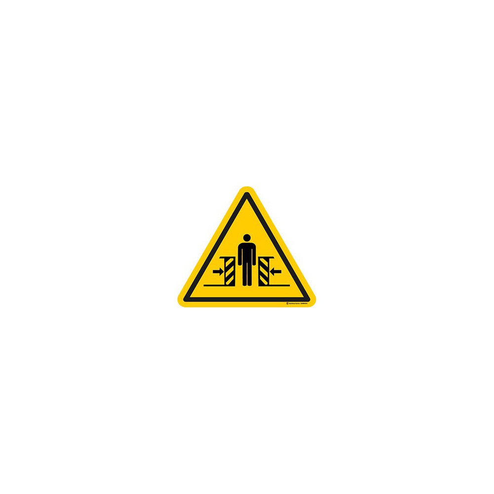Panneau Danger écrasement ISO 7010 W019 Panneau Danger écrasement ISO 7010 W019