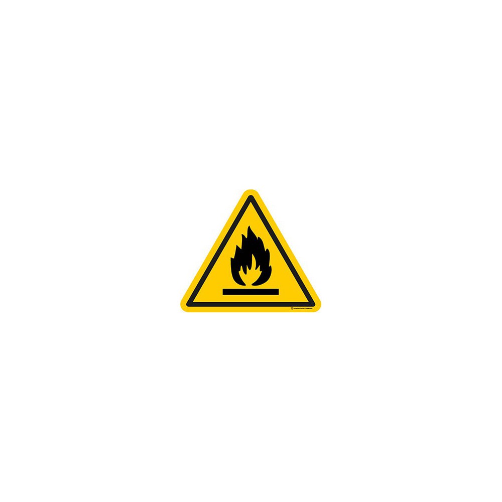 Autocollants Danger Matières inflammables - Lot de 5 Autocollants Danger Matières inflammables - Lot de 5