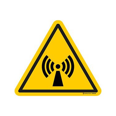 Autocollants Danger radiations non ionisantes ISO 7010 W005