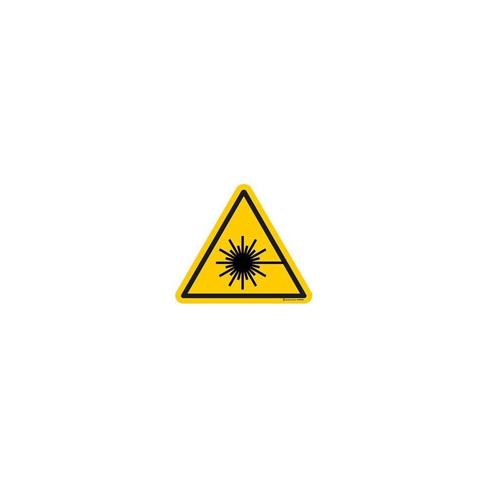 Panneau Danger rayonnement laser ISO 7010 W004 Panneau Danger rayonnement laser ISO 7010 W004