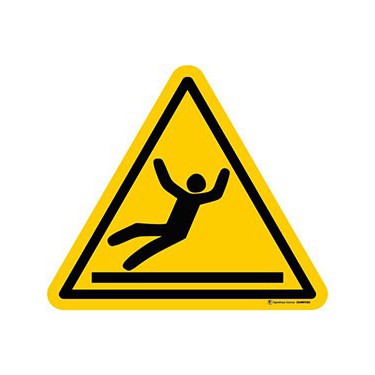 Panneau Danger surface glissante ISO 7010 W011