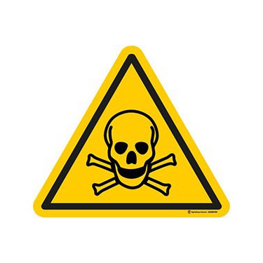 Autocollants Danger matières toxiques ISO 7010 W016