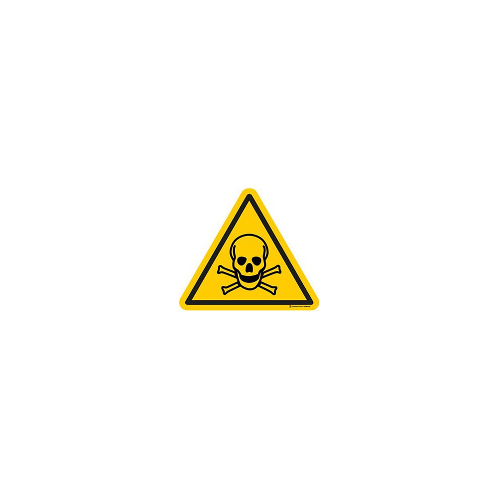Panneau Danger matières toxiques ISO 7010 W016