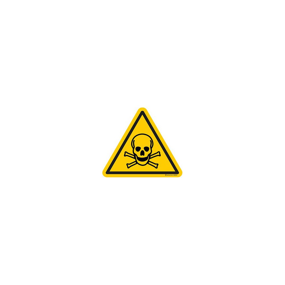 Panneau Danger matières toxiques ISO 7010 W016 Panneau Danger matières toxiques ISO 7010 W016