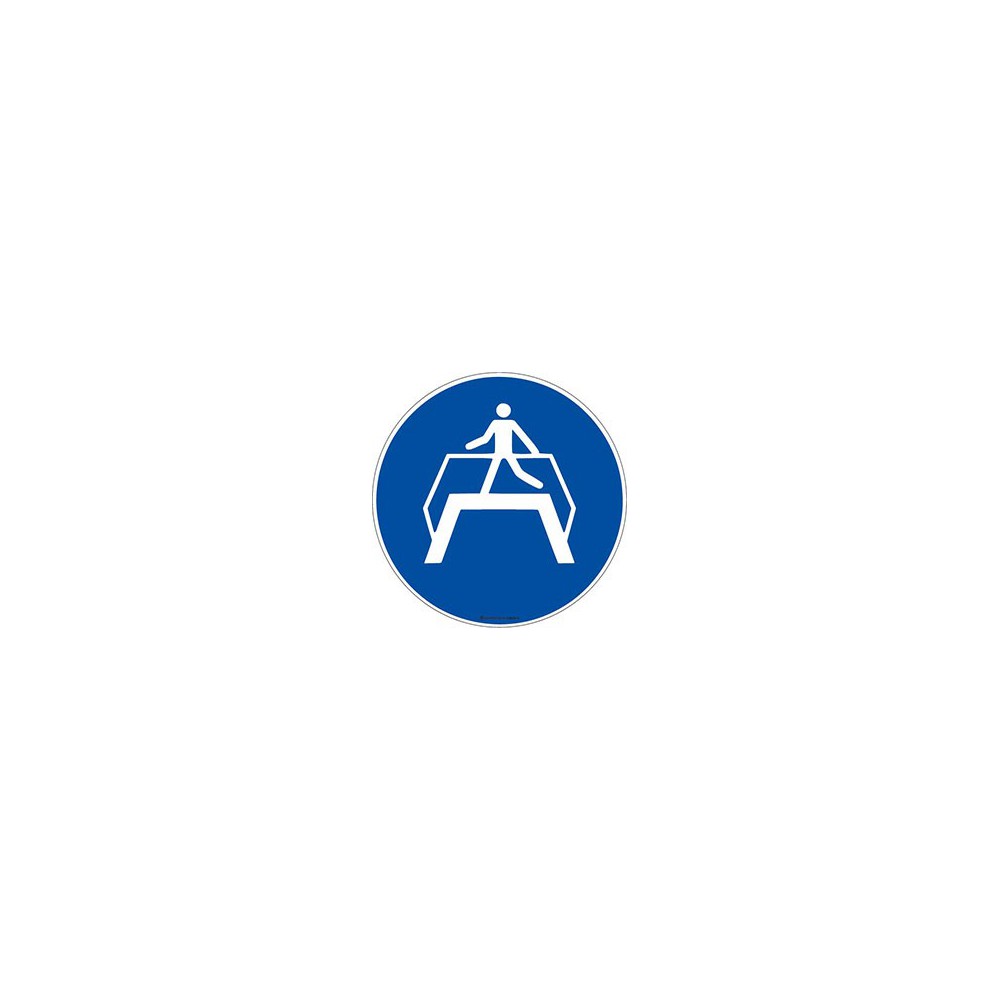 Panneau Obligation utiliser la passerelle ISO 7010 M023 Panneau Obligation utiliser la passerelle ISO 7010 M023