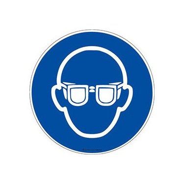 Panneau Lunettes de protection obligatoires ISO 7010 M004