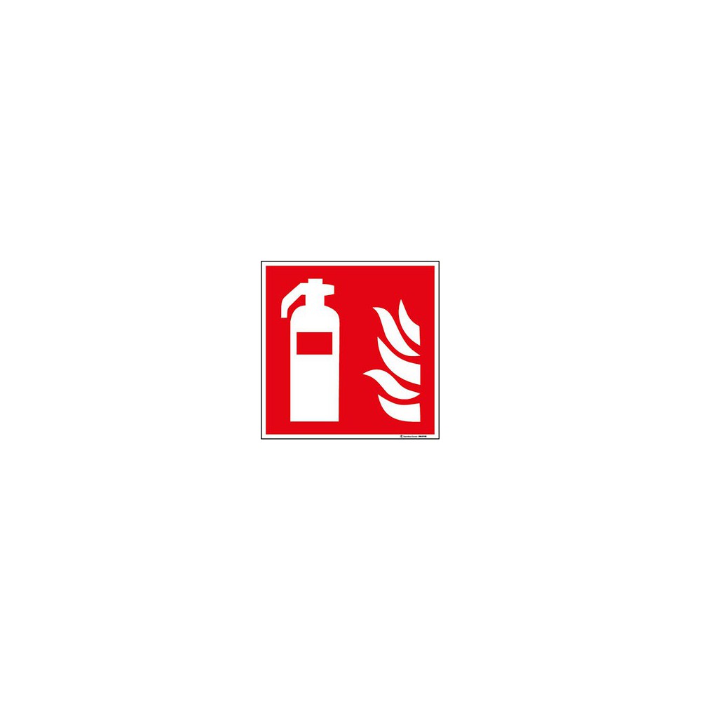 Lot de 5 autocollants Extincteur Incendie ISO 7010 - F001 Lot de 5 autocollants Extincteur Incendie ISO 7010 - F001