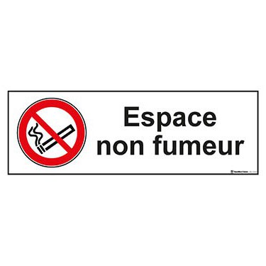 Panneau Espace non fumeur ISO 7010 P002