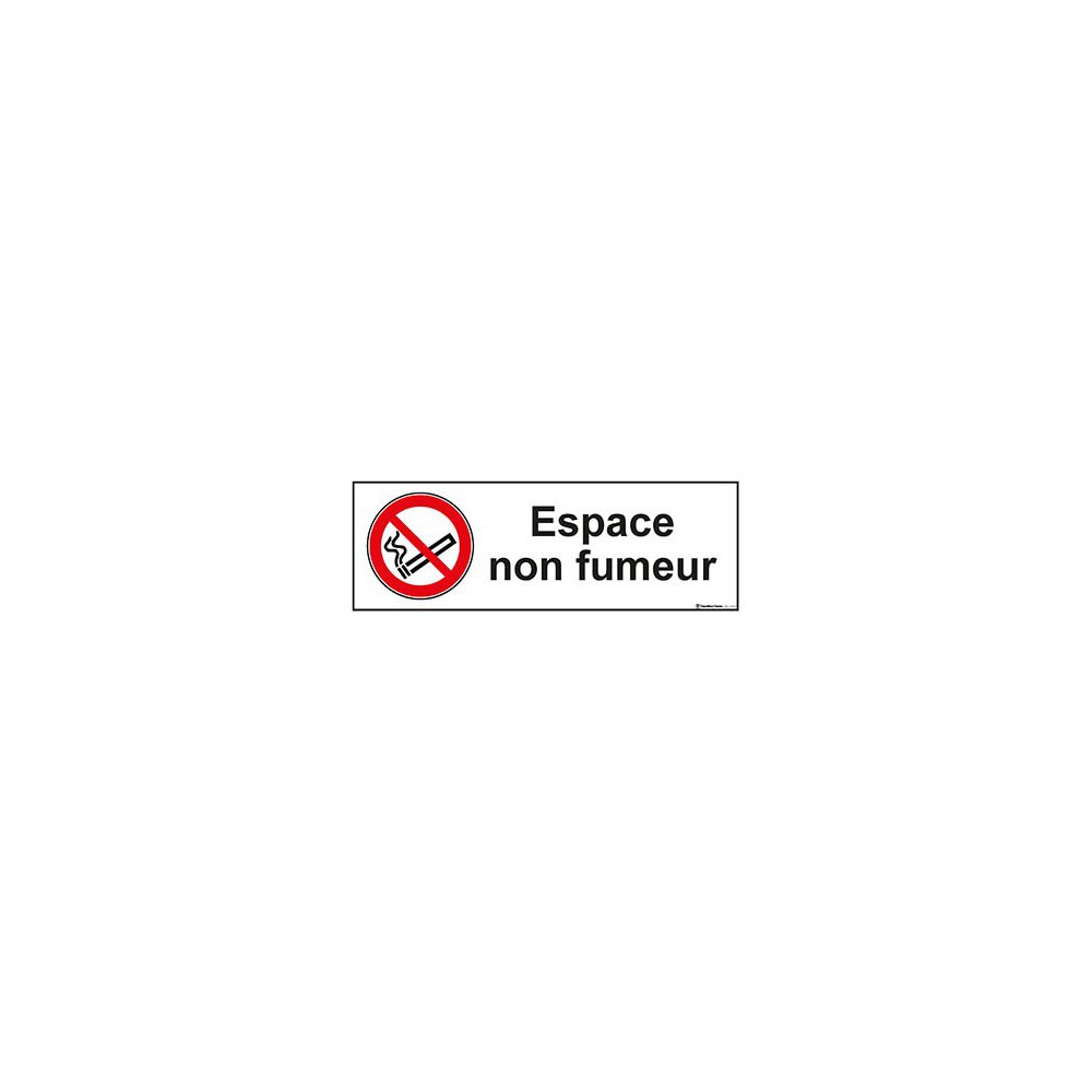 Panneau Espace non fumeur ISO 7010 P002