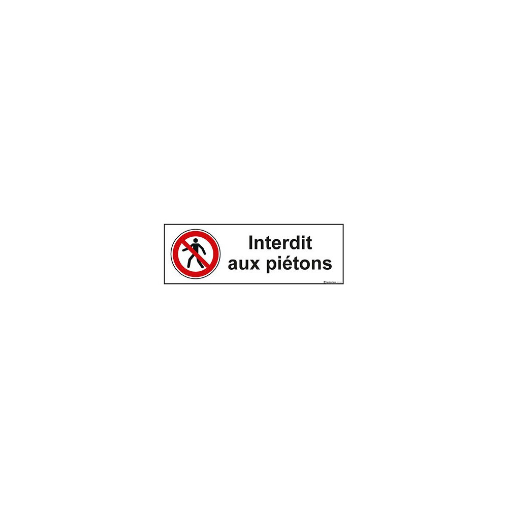 Panneau Interdit aux piétons ISO 7010 P004