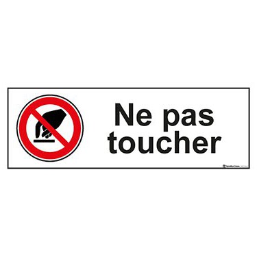 Panneau Ne pas toucher ISO 7010 P010