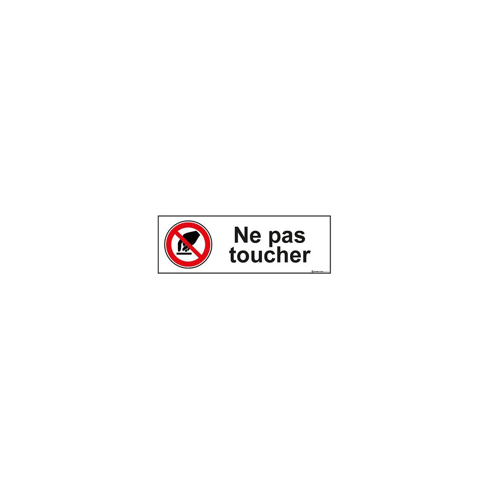 Panneau Ne pas toucher ISO 7010 P010