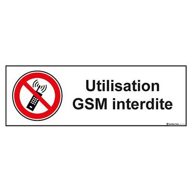 Panneau Utilisation GSM interdite ISO 7010 P013