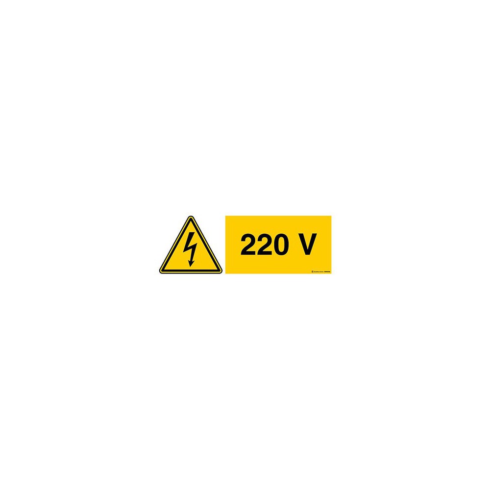 Panneau Danger électricité 220v