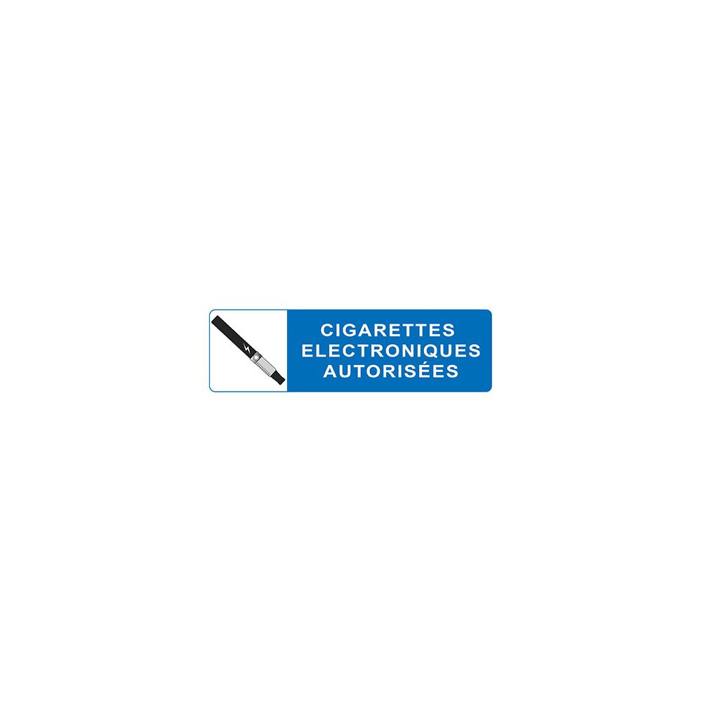Panneau Cigarettes électroniques autorisées horizontal Panneau Cigarettes électroniques autorisées horizontal