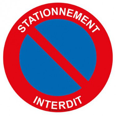 Panneau Stationnement interdit