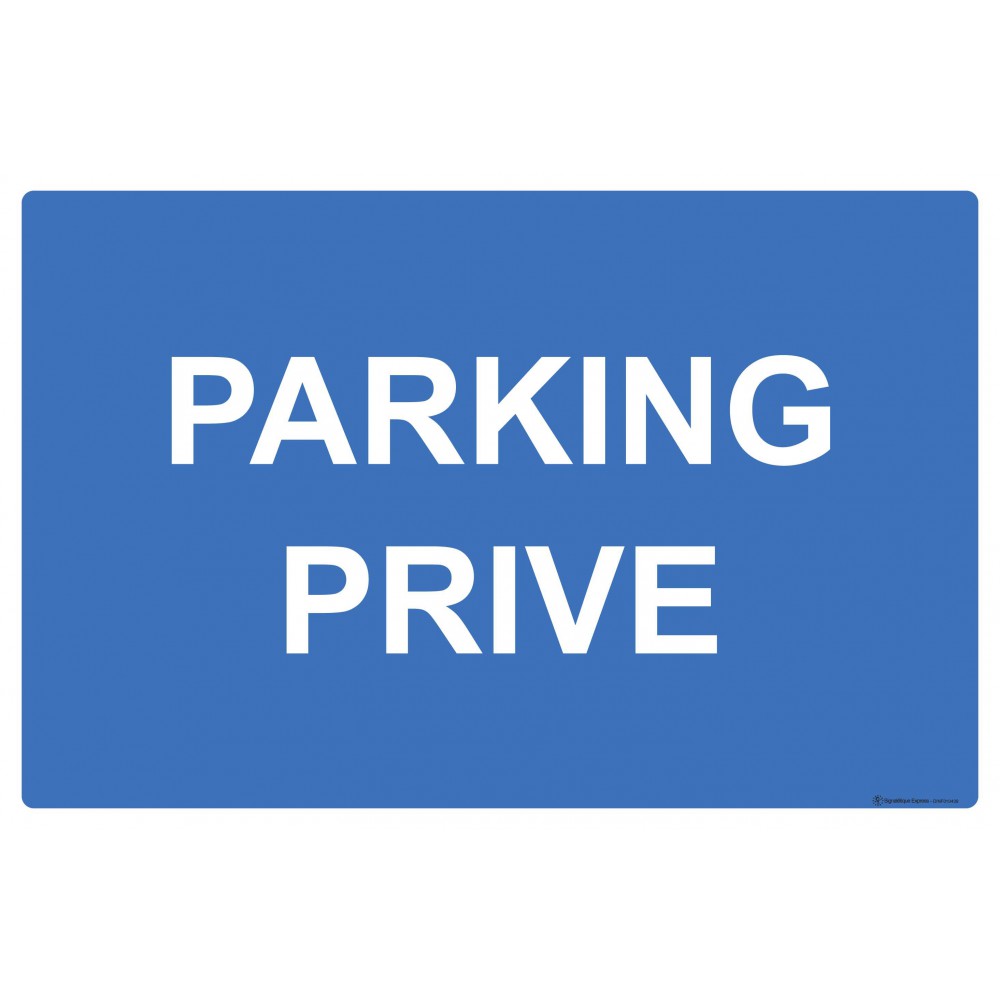 Panneau horizontal de parking stationnement privé