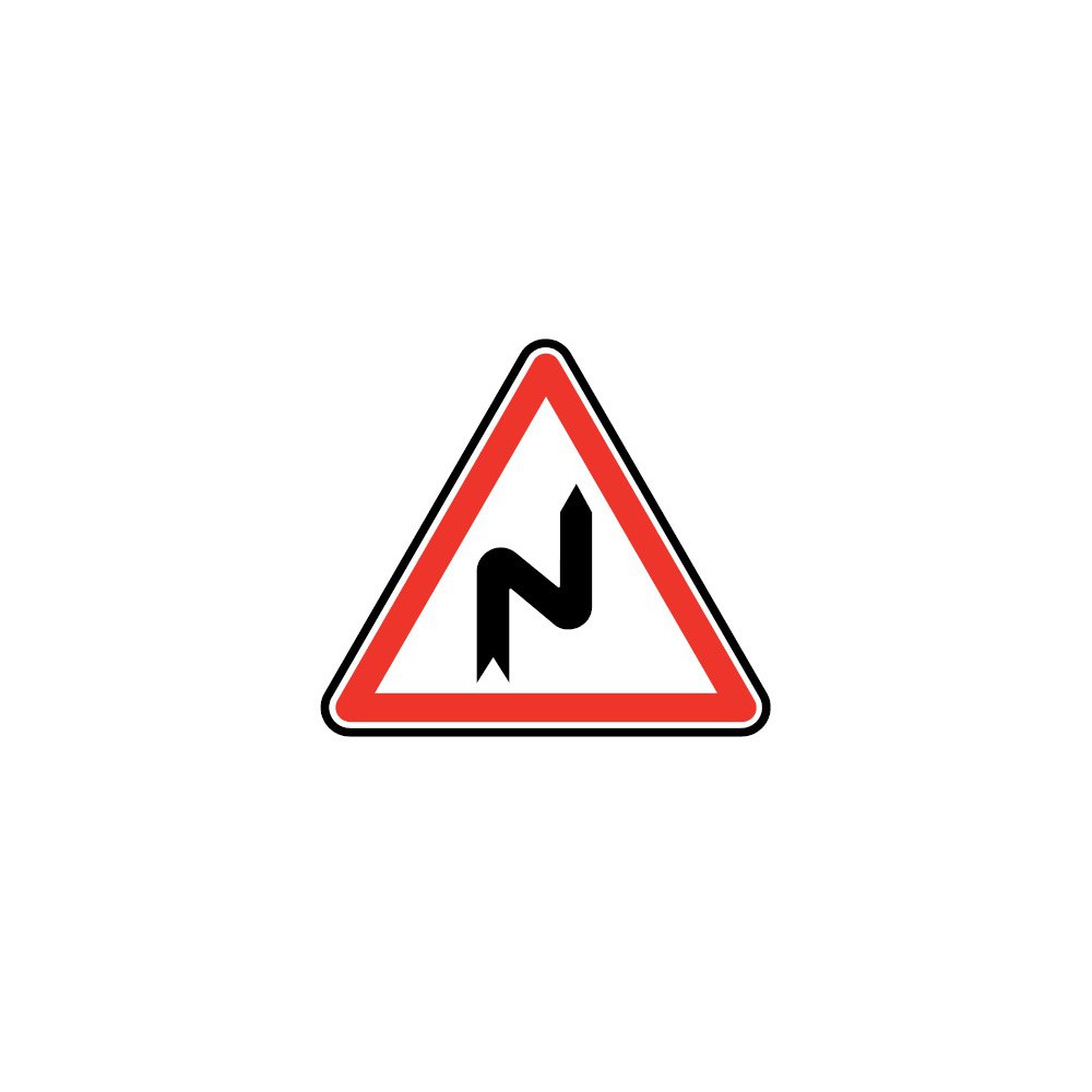 Panneau A1c succession de virage Panneau A1c succession de virage