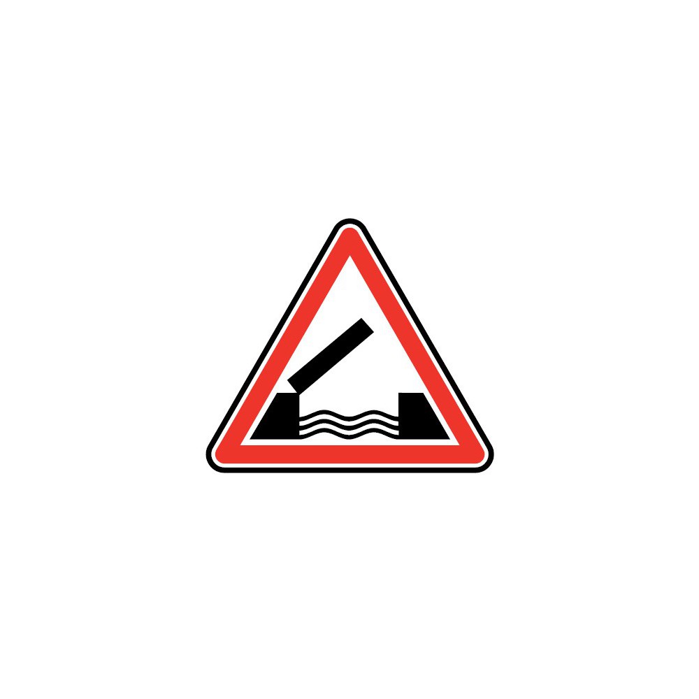 Panneau routier - type A Danger - A6 pont mobile - Signalétique Express Panneau routier - type A Danger - A6 pont mobile - Signalétique Express